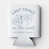Laatste toast op de kust Bachelorette Can Cooler (Achterkant)