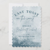 Laatste toast op de kust Bachelorette feest Kaart (Voorkant)