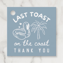 Laatste toast op de kust Bachelorette gunstlabels Bedankjes Labels