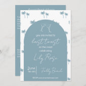 Laatste Toast Op De Kust Bachelorette Kaart (Voorkant / Achterkant)