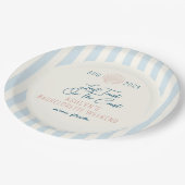 Laatste Toast Op De Kust Bachelorette Papieren Bor Bordje (Gekanteld)