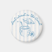 Laatste Toast op de kust Bachelorette Party Design Magneet (Voorkant)