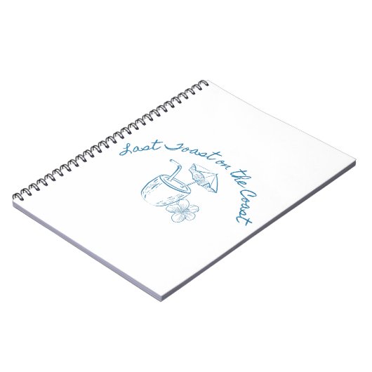 Laatste Toast op de kust Bachelorette Party Design Notitieboek (Linkerzijde)