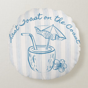 Laatste Toast op de kust Bachelorette Party Design Rond Kussen