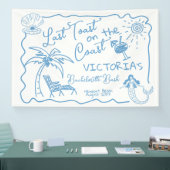 Laatste toast op de kust Bachelorette Party Spandoek (Beurs)