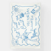 Laatste toast op de kust Bachelorette Party Spandoek (Verticaal)