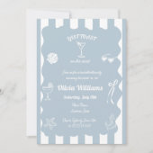 Laatste toast op de kust Bachelorette Party Uitnod Kaart (Voorkant)