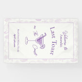 Laatste toast op de kust Bachelorette Party Welkom Spandoek (Horizontaal)