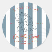 Laatste Toast op de Kust Bachelorette Ronde Sticker (Voorkant)