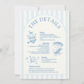 Laatste Toast op de kust Bachelorette Route Kaart (Achterkant)