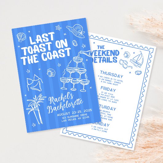 Laatste Toast op de kust Bachelorette Route Kaart