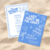 Laatste Toast op de kust Bachelorette Route Kaart