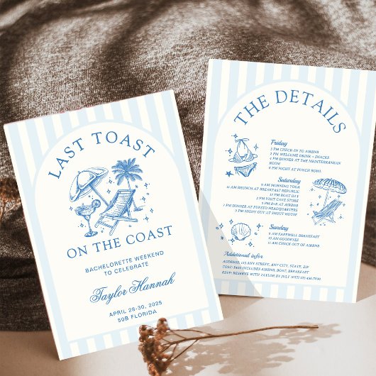 Laatste Toast op de kust Bachelorette Route Kaart