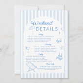 Laatste Toast op de kust Bachelorette Route Kaart (Achterkant)