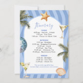 Laatste toast op de kust Bachelorette Route Kaart (Achterkant)