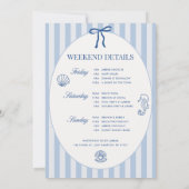 Laatste Toast op de kust Bachelorette Route Kaart (Achterkant)