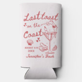 Laatste toast op de kust Bachelorette Seltz Seltzer Blikjeskoeler (Achterkant)