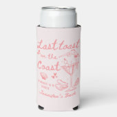 Laatste toast op de kust Bachelorette Seltz Seltzer Blikjeskoeler (Seltzer Voorkant)