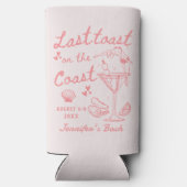 Laatste toast op de kust Bachelorette Seltz Seltzer Blikjeskoeler (Achterkant)
