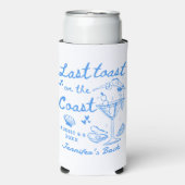 Laatste toast op de kust Bachelorette Seltz Seltzer Blikjeskoeler (Seltzer Voorkant)