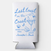 Laatste toast op de kust Bachelorette Seltz Seltzer Blikjeskoeler (Achterkant)