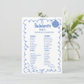 Laatste Toast op de kust bachelorette spel Kaart (Staand voorkant)