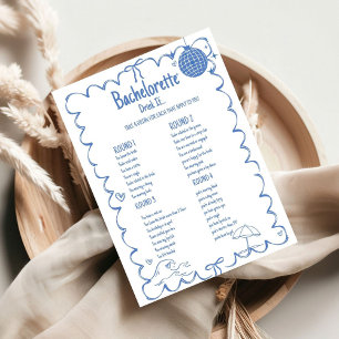 Laatste Toast op de kust bachelorette spel Kaart