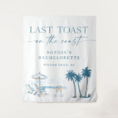 Laatste toast op de kust Bachelorette Tapestry Wandkleed (Voorkant)
