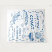 Laatste Toast Op De Kust Bachelorette Tapestry Wandkleed (Voorkant (horizontaal))