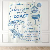 Laatste Toast Op De Kust Bachelorette Tapestry Wandkleed