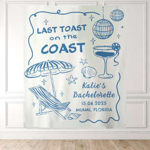 Laatste Toast Op De Kust Bachelorette Tapestry Wandkleed