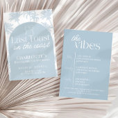 Laatste toast op de kust bachelorette uitnodiging