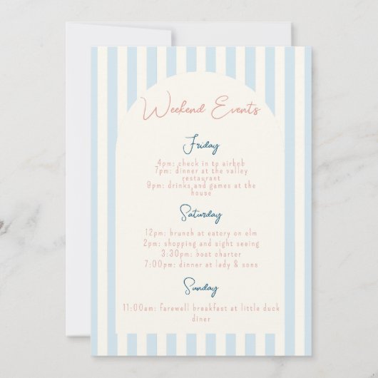 Laatste Toast Op De Kust Bachelorette Uitnodiging (Achterkant)