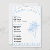 Laatste Toast Op De Kust Bachelorette Uitnodiging (Achterkant)