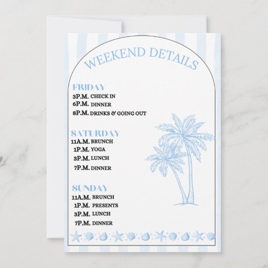 Laatste Toast Op De Kust Bachelorette Uitnodiging (Achterkant)