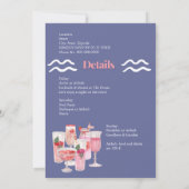 Laatste toast op de kust Bachelorette weekend Kaart (Achterkant)