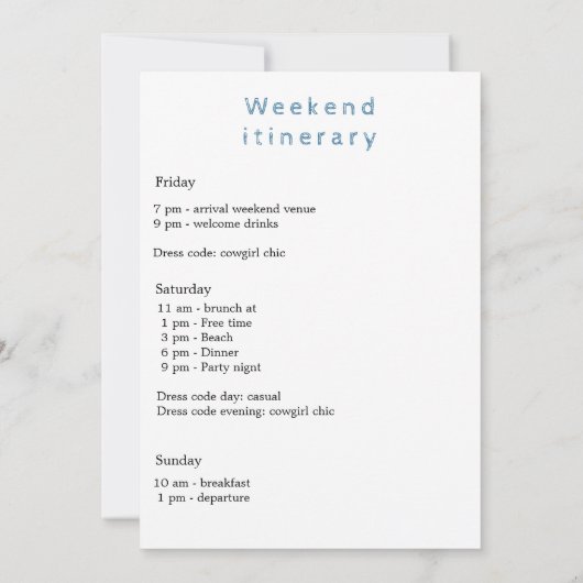 Laatste toast op de kust bachelorette weekend kaart (Achterkant)