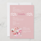 Laatste toast op de kust Bachelorette weekend Kaart (Achterkant)