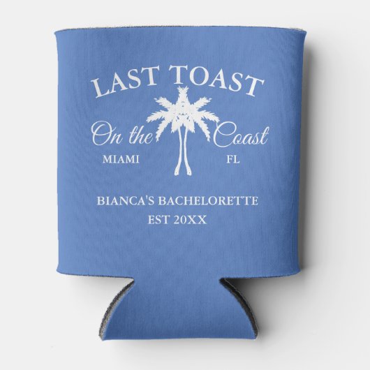 Laatste Toast op de kust Beach Bachelorette feest Blikjeskoeler (Voorkant)