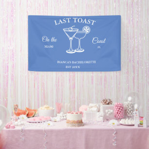 Laatste Toast op de kust Beach Bachelorette feest Spandoek