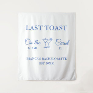 Laatste Toast op de kust Beach Bachelorette feest Wandkleed
