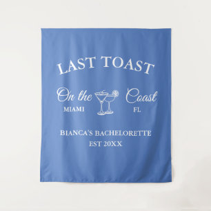 Laatste Toast op de kust Beach Bachelorette feest Wandkleed