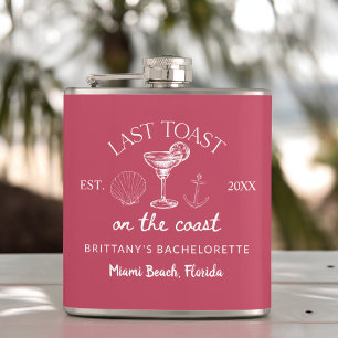 Laatste Toast Op De Kust Beach Bachelorette Feestj Heupfles