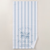 Laatste toast op de kust Beach Bachelorette  Strandlaken (Voorkant)