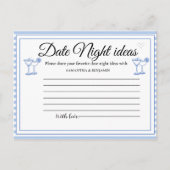 Laatste Toast Op De Kust Beach date nachtkaart Advieskaart (Voorkant)