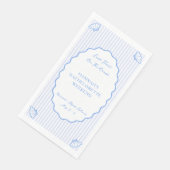 Laatste toast op de kust Blue Bachelorette Party Servet (Hoek)