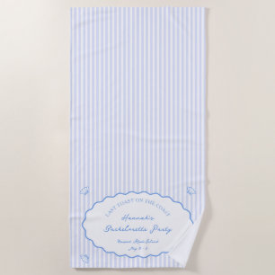 Laatste toast op de kust Blue Bachelorette Party Strandlaken