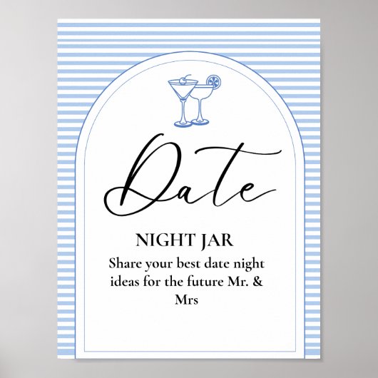 Laatste Toast Op De Kust Datum Nachttrouwbord Poster (Voorkant)