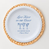 Laatste toast op de kust Elegante Hand getrokken B Papieren Bordje