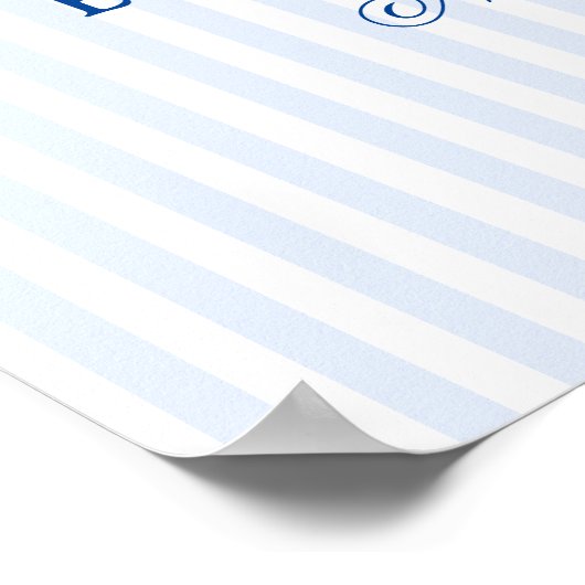 Laatste toast op de kust Elegante Hand getrokken B Poster (Hoek)